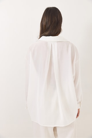 Chemisier oversize - Blanc