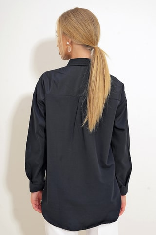 Chemisier oversize - Noir