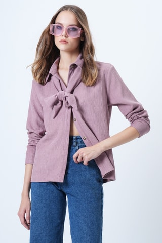 Chemisier oversize - Violet