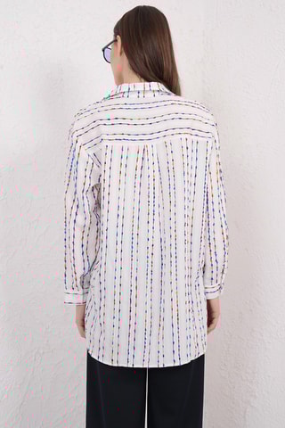 Chemisier oversize - Blanc