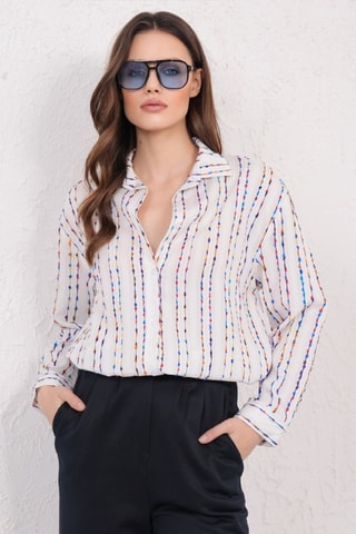 Chemisier oversize - Blanc