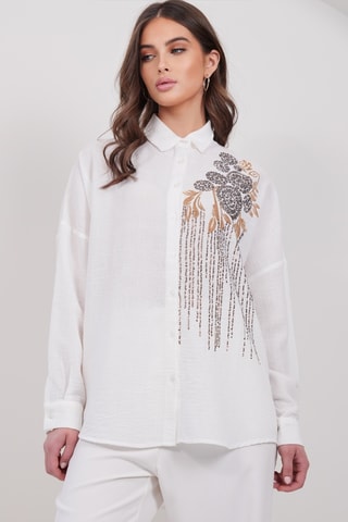 Chemisier en lin - Ecru