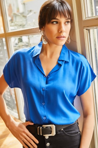 Chemisier - Bleu roi