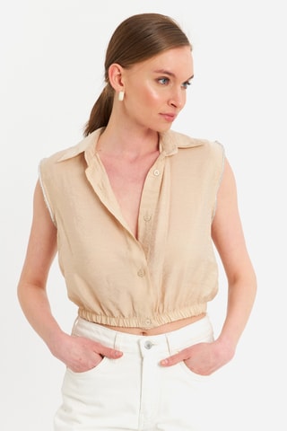 Chemisier court - Beige