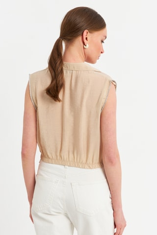 Chemisier court - Beige