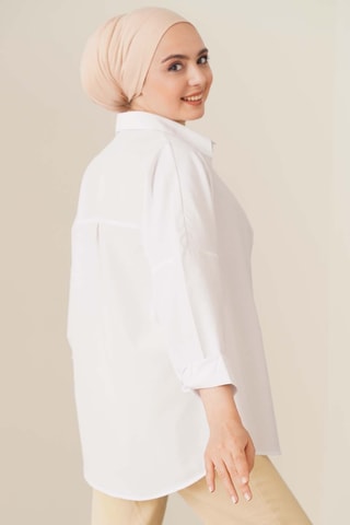 Chemisier oversize - Blanc