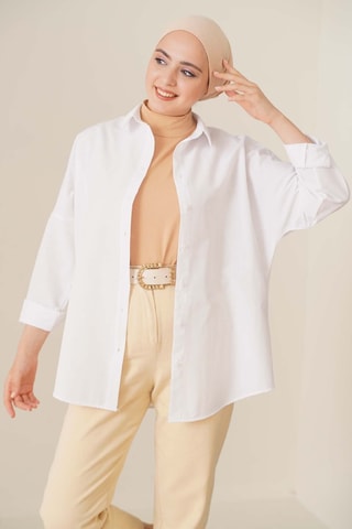 Chemisier oversize - Blanc