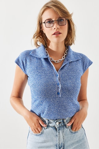 Body - Bleu roi et écru