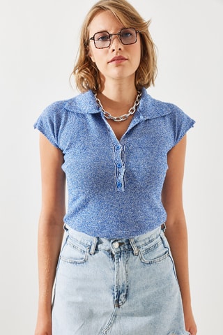 Body - Bleu roi et écru