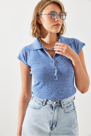 Body - Bleu roi et écru