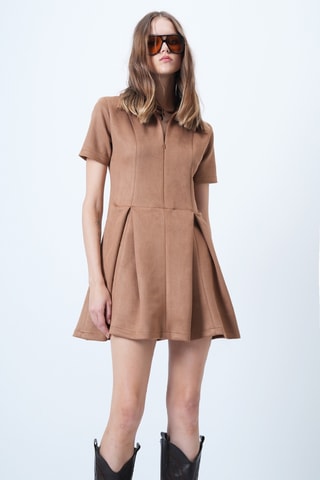 Robe patineuse - Marron