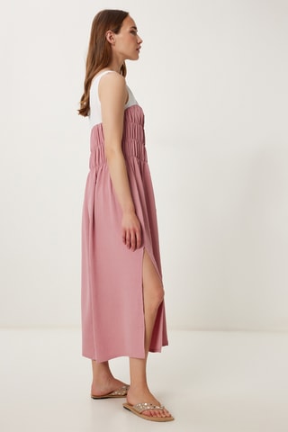 Robe midi - Bleu cobalt