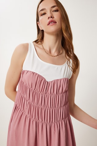 Robe midi - Bleu cobalt