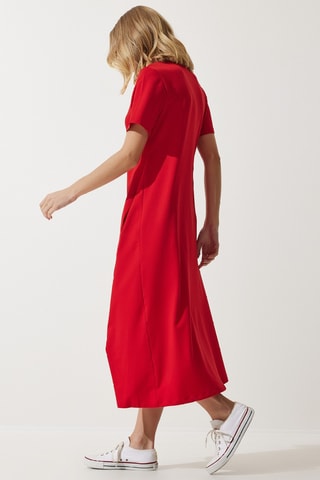 Robe midi - Rouge