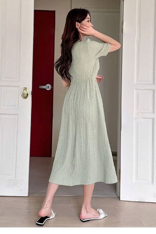 Robe midi - Vert