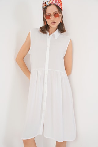Robe chemise - Blanc