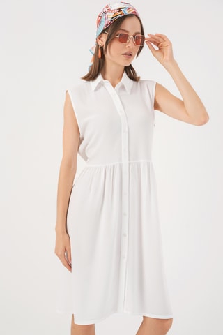 Robe chemise - Blanc