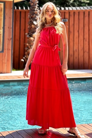 Robe longue - Rouge