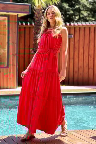 Robe longue - Rouge