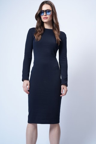 Robe droite - Bleu marine