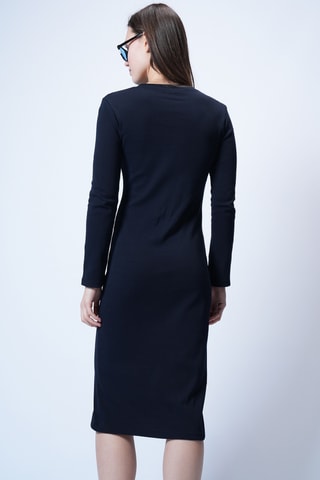 Robe droite - Bleu marine