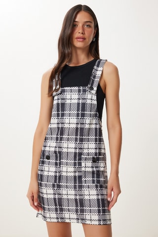 Robe-salopette - Noir et blanc