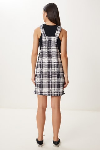 Robe-salopette - Noir et blanc