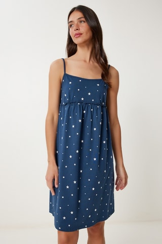 Robe droite - Bleu marine