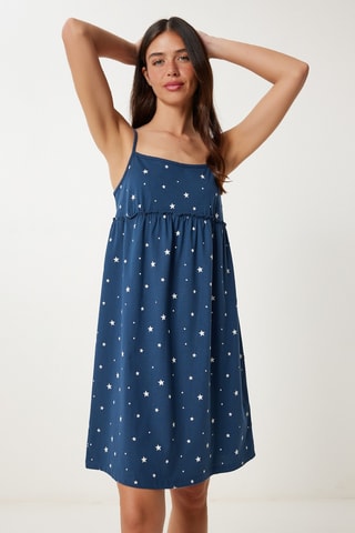 Robe droite - Bleu marine