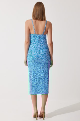 Robe droite - Bleu cobalt