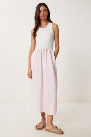 Robe midi - Rose clair