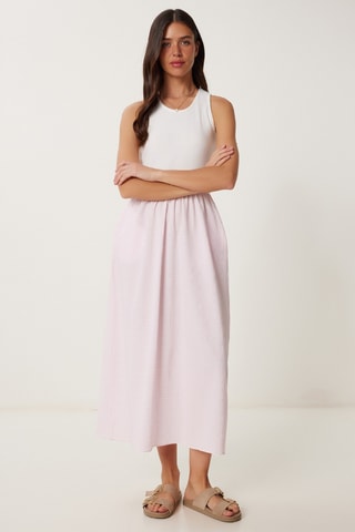 Robe midi - Rose clair