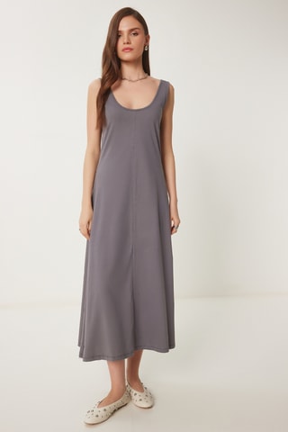 Robe longue - Gris