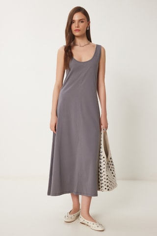 Robe longue - Gris