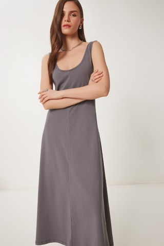 Robe longue - Gris