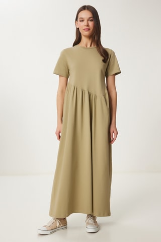 Robe longue - Vert olive