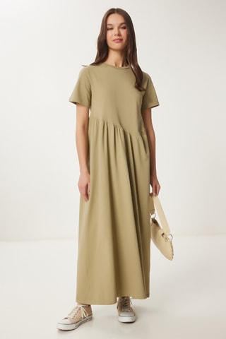 Robe longue - Vert olive
