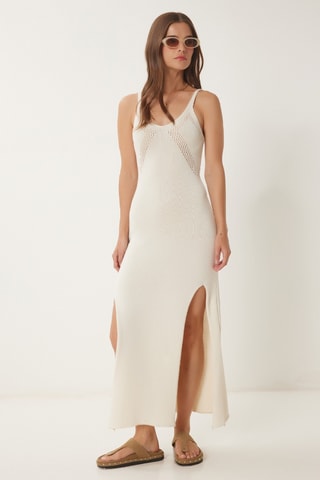 Robe longue - Beige clair