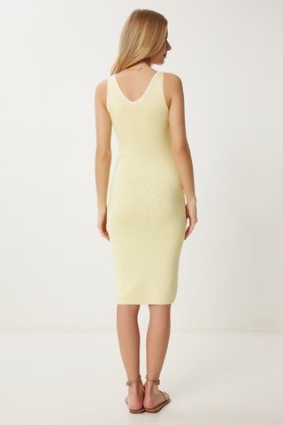 Robe fourreau - Jaune