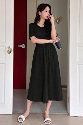 Robe midi - Noir