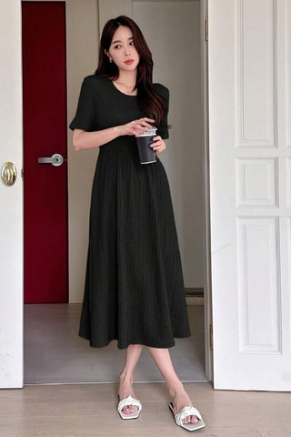 Robe midi - Noir