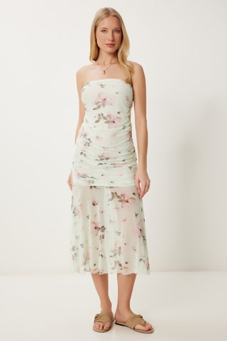 Robe bustier - Vert clair