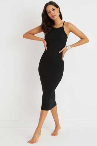 Robe fourreau - Noir