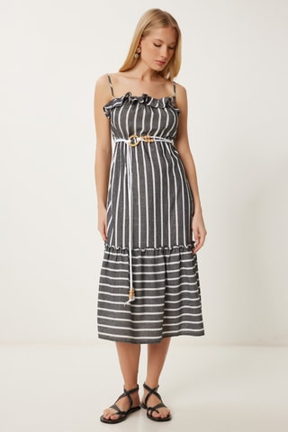 Robe midi - Anthracite