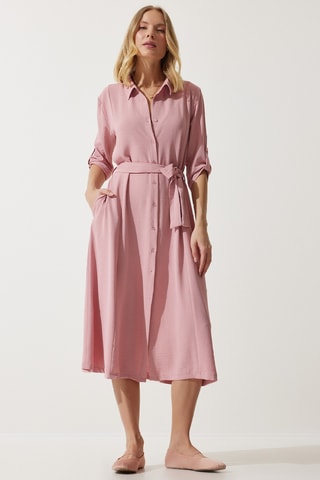 Robe chemise - Rose