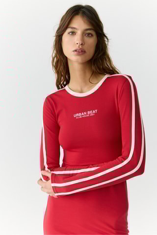 Robe fourreau - Rouge