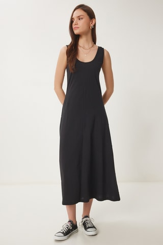 Robe midi - Noir