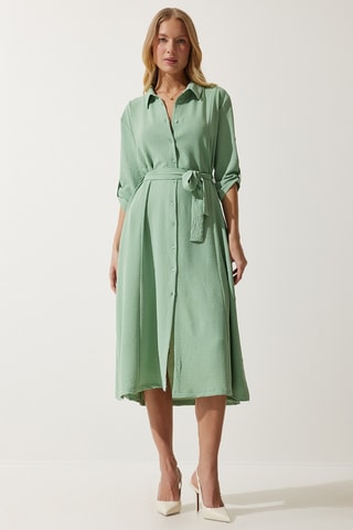 Robe chemise - Vert