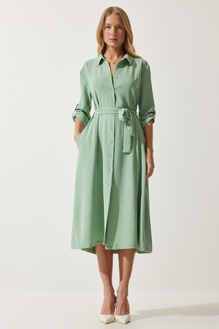 Robe chemise - Vert
