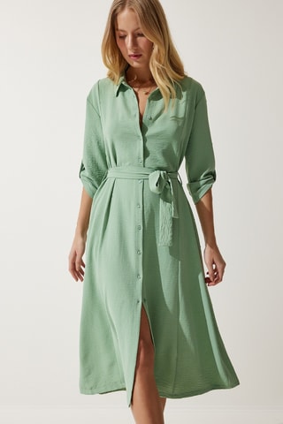 Robe chemise - Vert